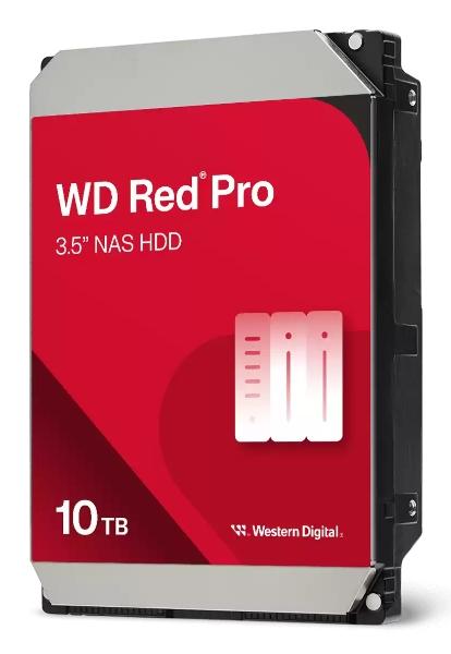 Western Digital Disco Duro Red Pro de 10TB / 7200 RPM / Optimizado para NAS / Uso 24-7 / 5 Años de Garantia