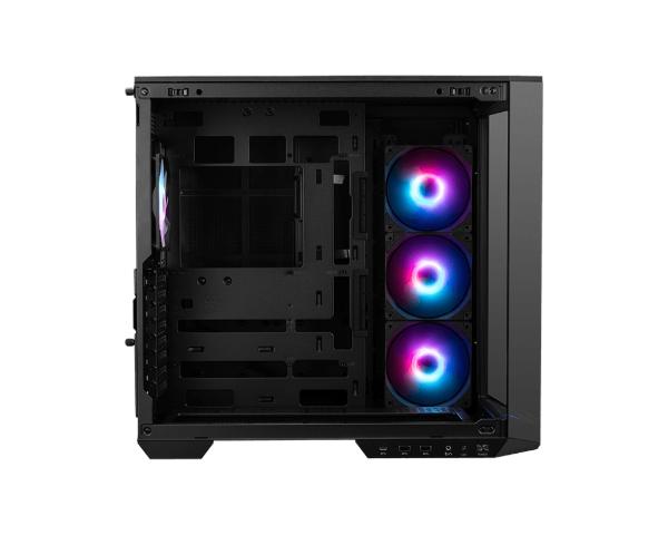 GABINETE MSI (MAG PANO 100R PZ) NEGRO,VIDRIO TEMPLADO,4*VENTILADOR, ATX, SIN FUENTE