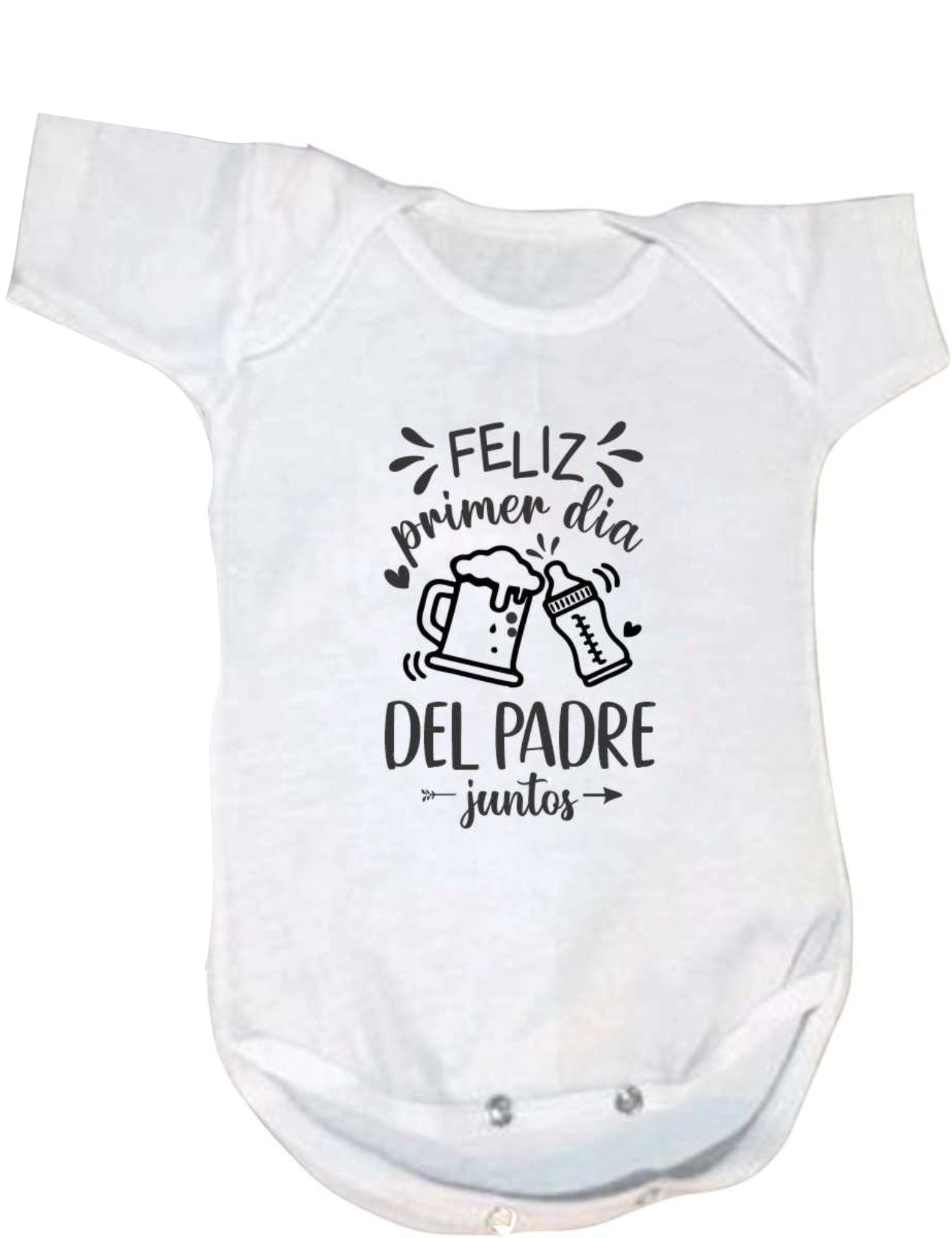 Set 1 Playera y 1 Pañalero Nuestro Primer dia del Padre Juntos Duo Papá e hijo Familia Evento