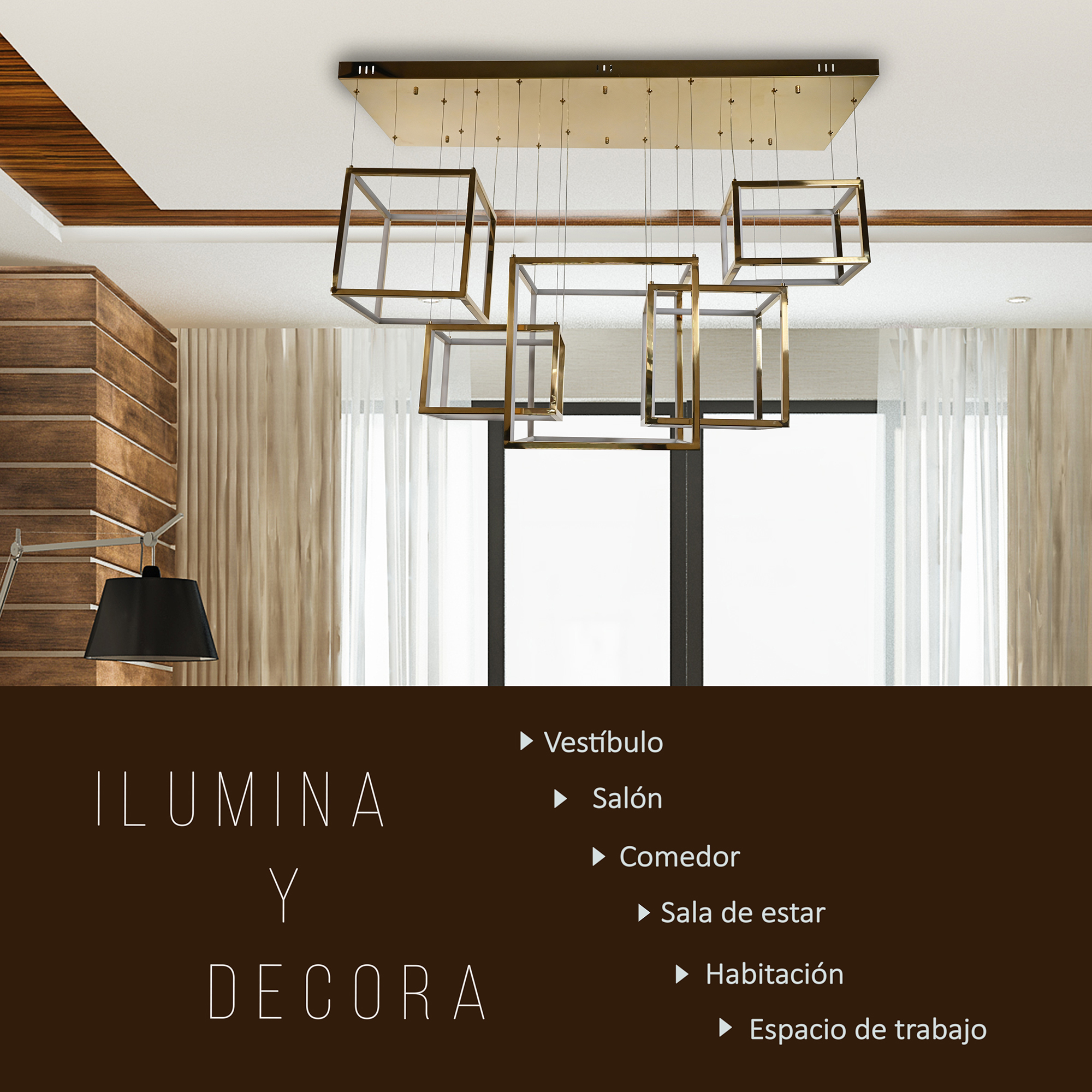 Candil Harmony Dorado