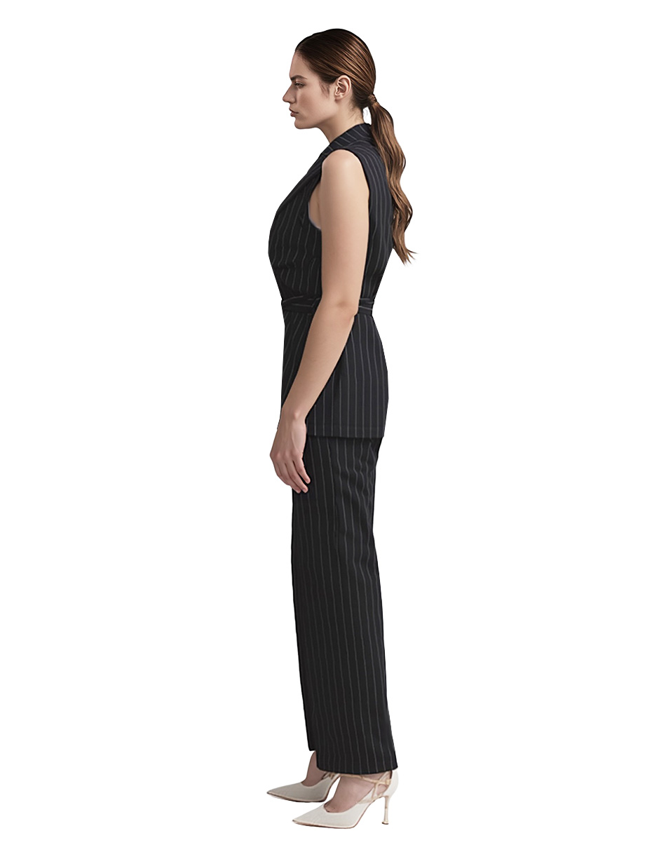 Conjunto formal pantalón recto y chaleco de vestir