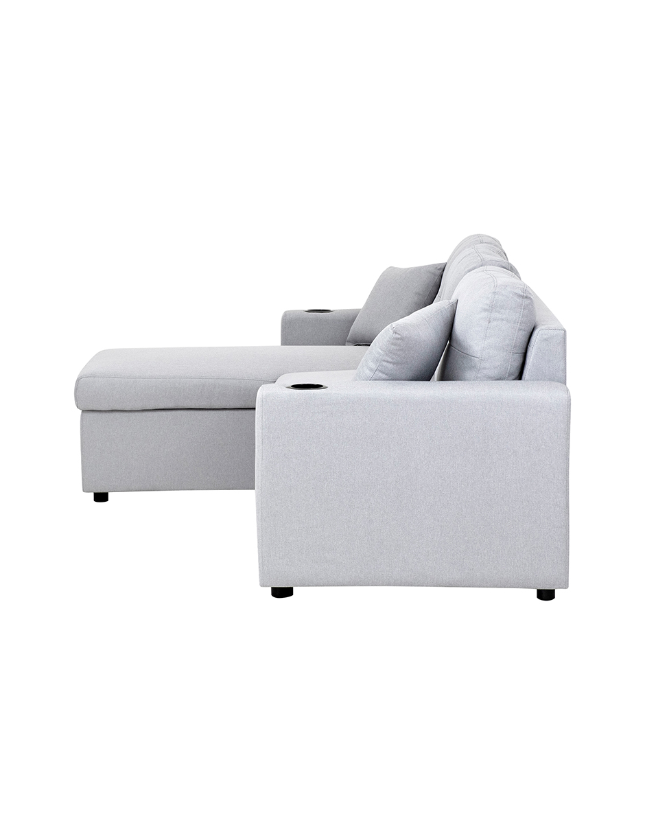 Sofá Cama  Easy Living Wayfair Con Almacenamiento Gris Claro