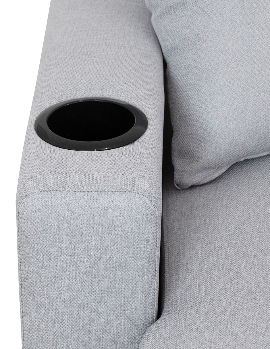 Sofá Cama  Easy Living Wayfair Con Almacenamiento Gris Claro