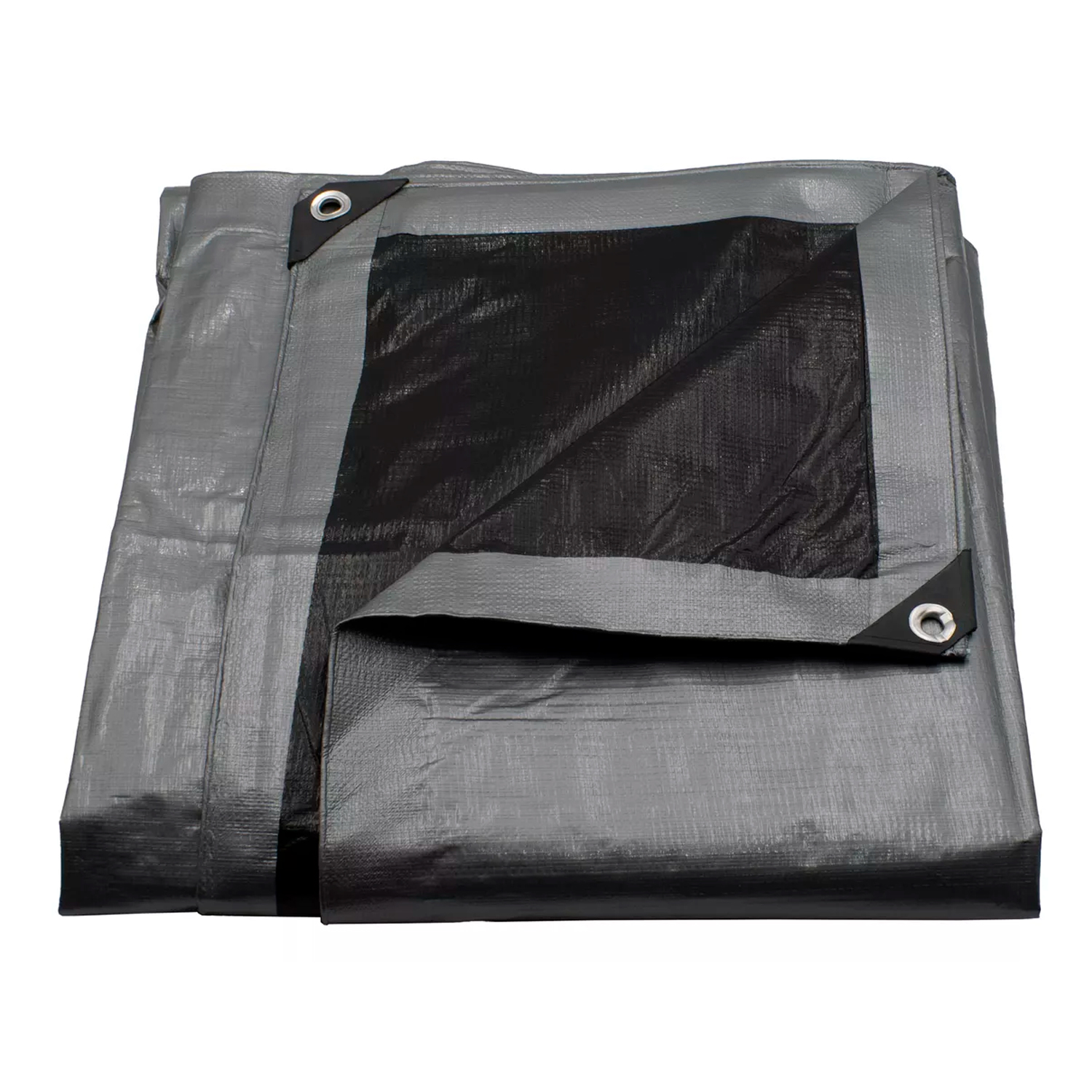 Lona De Polietileno Uso Super Rudo Gris/negro 180 Gr 5x6 M