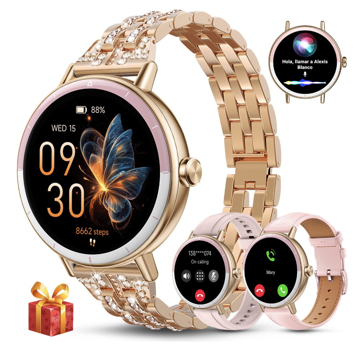 Reloj Inteligente Smart Watch Mujer Bluetooth Llamada Ai Voz
