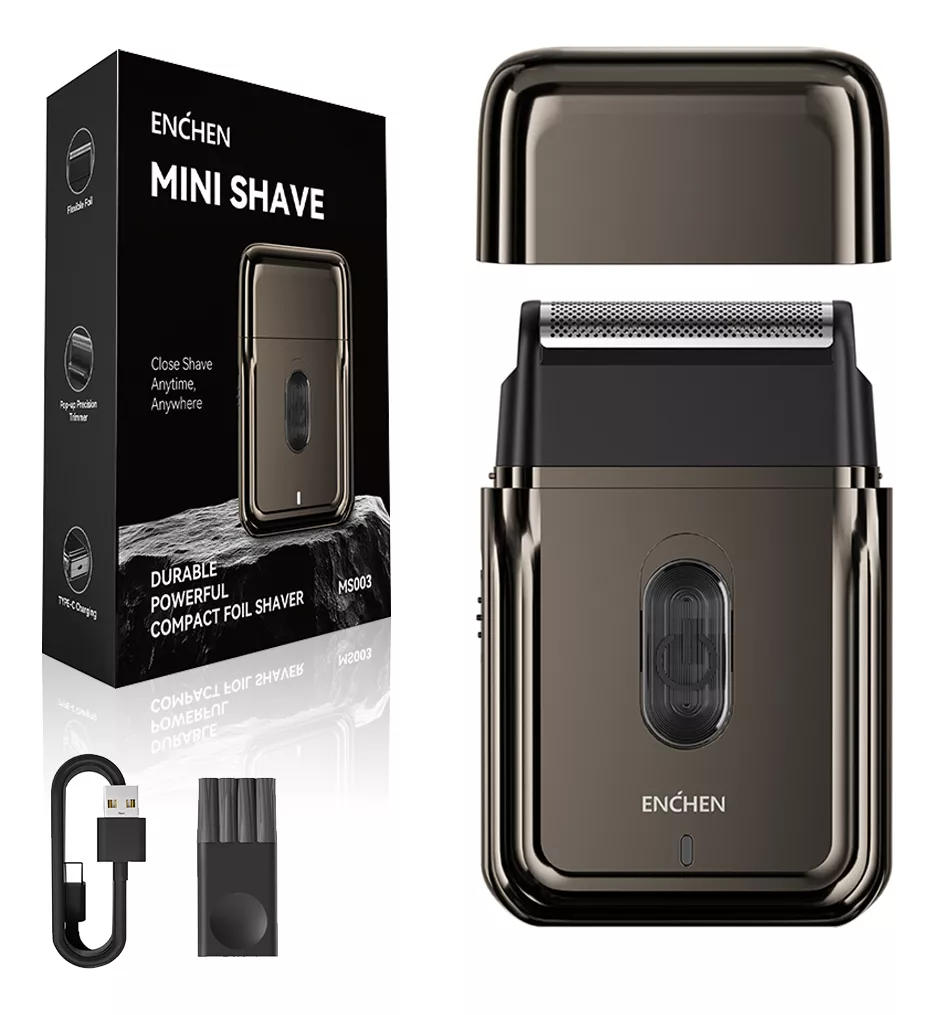 ENCHEN Mini Rasuradora Afeitadora Eléctrica Uso Flexible En Diferentes Escenarios Compacta Y Portátil 7000 Revoluciones Por Minuto Profesional Color Negro