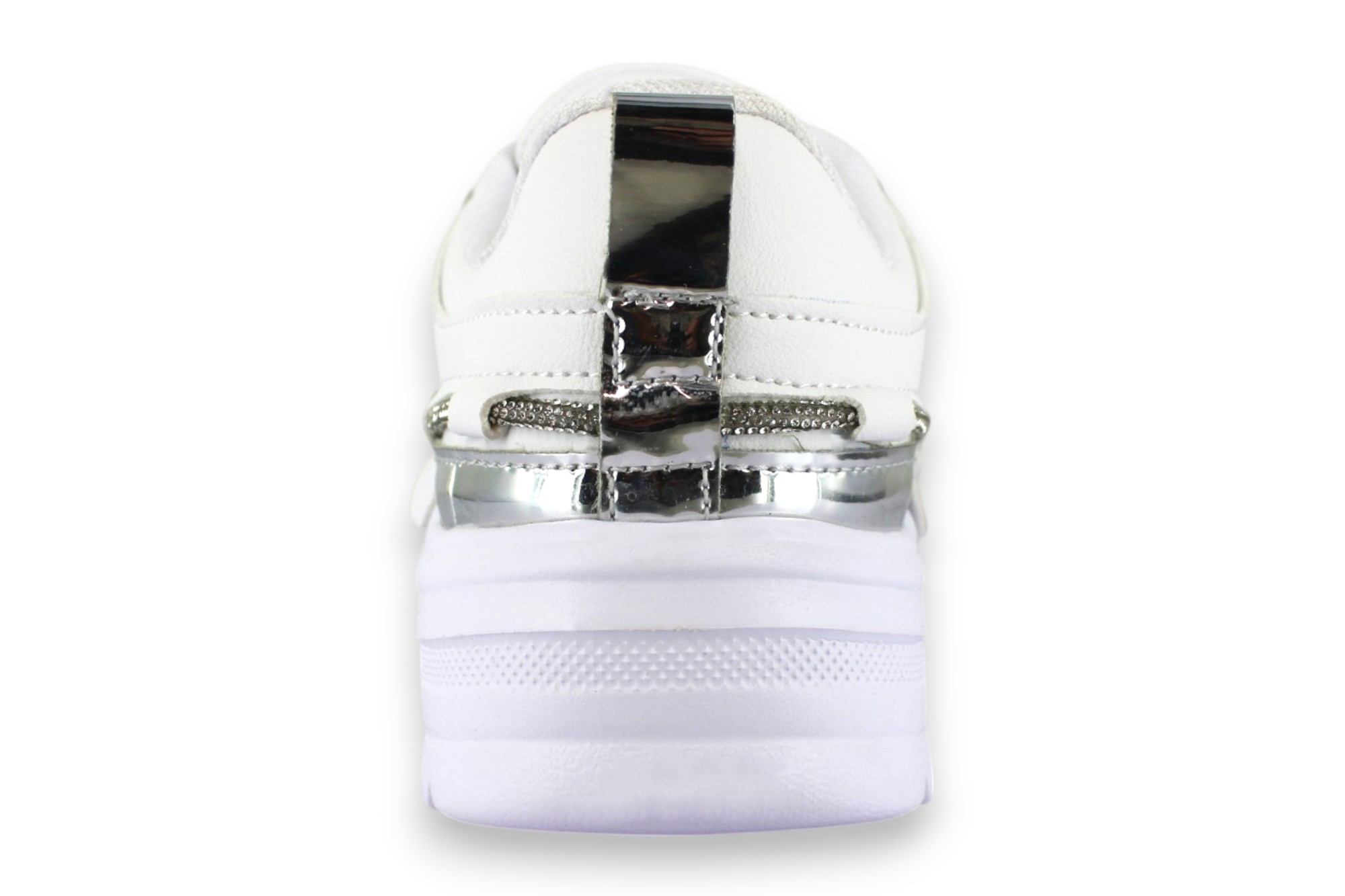 Tenis Casual Blanco Plata Mujer Tauret Newk