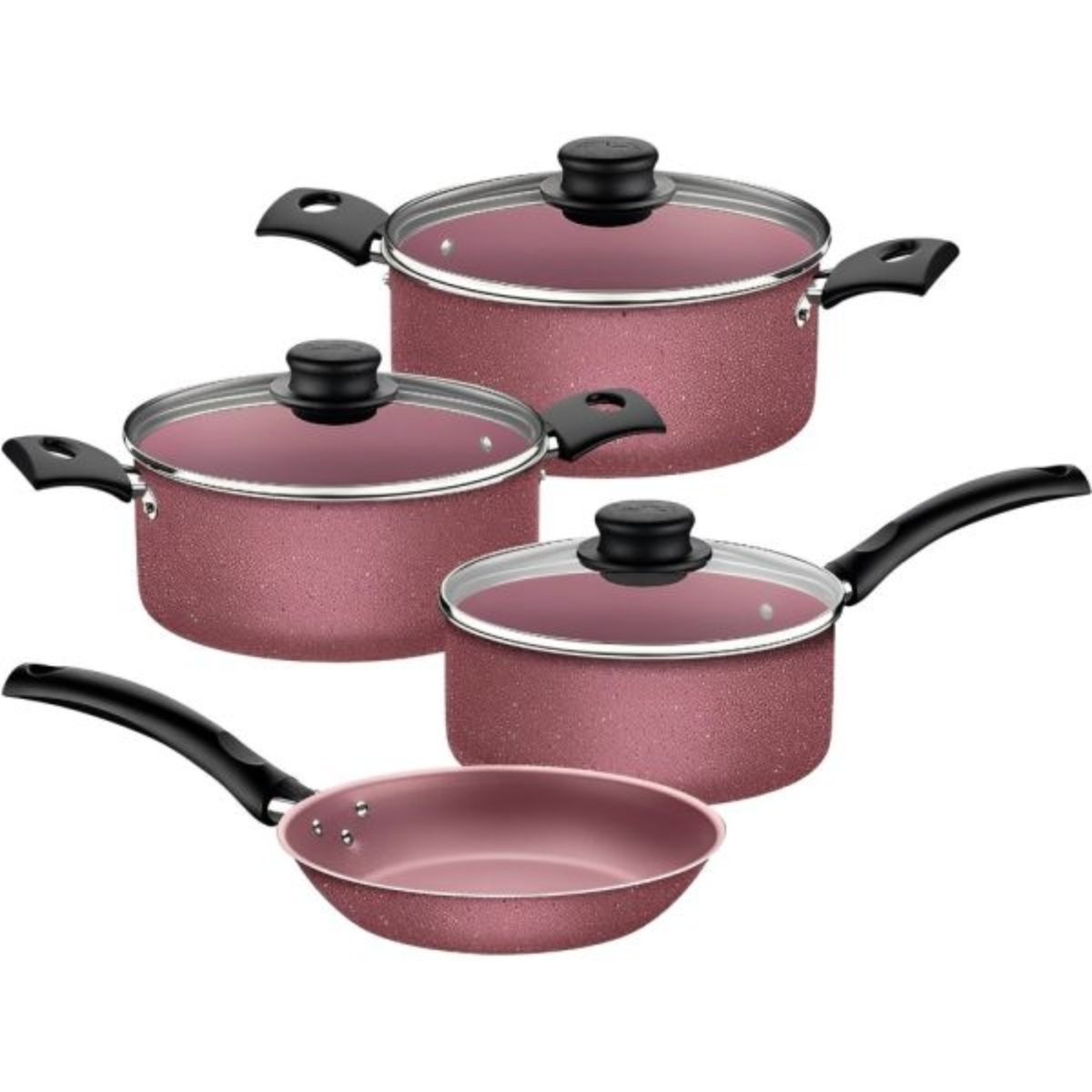 Combo Horno de Microondas Koblenz MWKM-07IRA 0.7P + Bateria Tramontina Turim 7 Piezas Rosa ENDY12