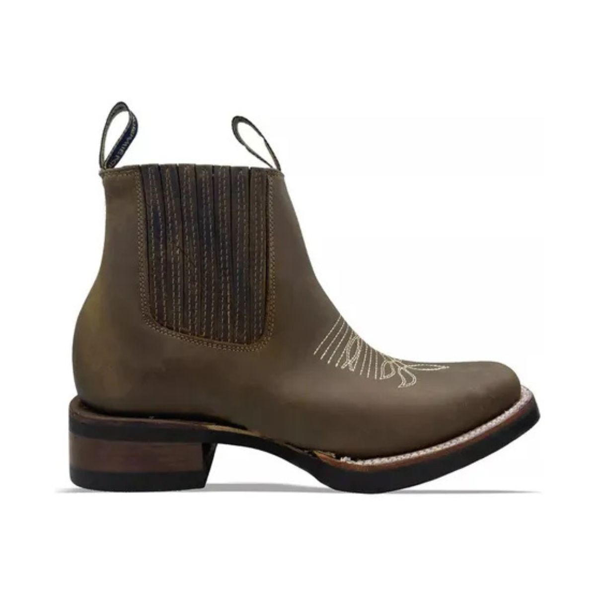 Bota Botín Vaqueras Piel Res Para Hombre Rodeo Armenta