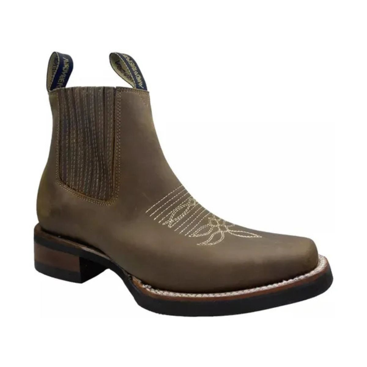 Bota Botín Vaqueras Piel Res Para Hombre Rodeo Armenta