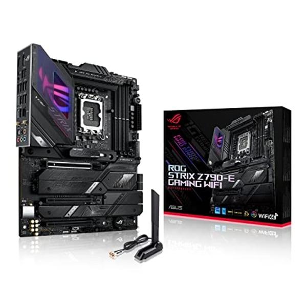 ASUS ROG Strix Z790-E Gaming WiFi 6E LGA 1700(Intel 14th,13th&12th Gen) ATX gaming motherboard(PCIe 5.0, DDR5,18+1 power stages,2.5 Gb LAN,Thunderbolt 4,5xM.2, 1xPCIe 5.0 M.2,Front