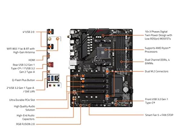 MSI PRO B650-S WiFi ProSeries Motherboard (AMD Ryzen 9000/8000/7000 Series Processors, AM5, DDR5, PCIe 4.0, M.2 Slots, SATA 6Gb/s, USB 3.2 Gen 2, HDMI/DP, Wi-Fi 6E, Bluetooth 5.3, 