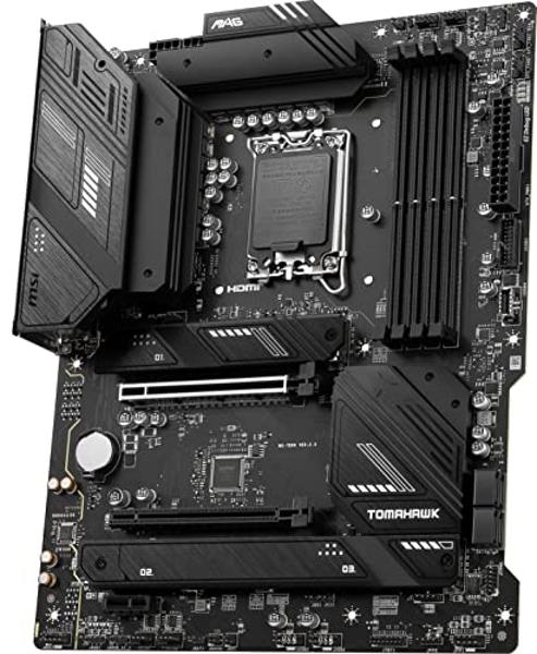 MSI MAG B760 Tomahawk WiFi Gaming Motherboard (Supports 12th/13th/14th Gen Intel Processors, LGA 1700, DDR5, PCIe 5.0, M.2, 2.5Gbps LAN, USB 3.2 Gen2, HDMI/DP, Wi-Fi 6E, Bluetooth 