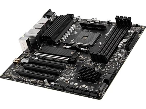 MSI PRO B550M-VC WiFi ProSeries Motherboard (AMD Ryzen 5000 Series, AM4, DDR4, PCIe 4.0, SATA 6Gb/s, M.2, USB 3.2 Gen 2, HDMI/DP, Wi-Fi 6E, Bluetooth 5.2, mATX)