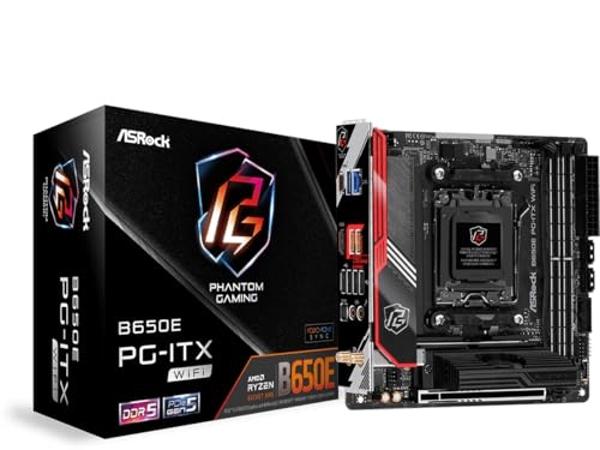 ASRock B650E PG-ITX WiFi AMD Ryzen 7000 Series CPU Compatible (Soket AM5) B650 Mini-ITX Motherboard