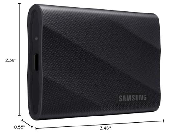 SAMSUNG T9 Portable SSD 4TB, USB 3.2 Gen 2x2 External Solid State Drive, Seq. Read Speeds Up to 2,000MB/s for Gaming, Students and Professionals,MU-PG4T0B/AM, Black (pack of 1)