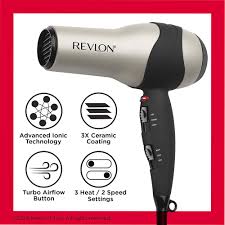 SECADORA DE CABELLO REVLON RV473LA1 2 VEL CON DIFUSOR GRIS