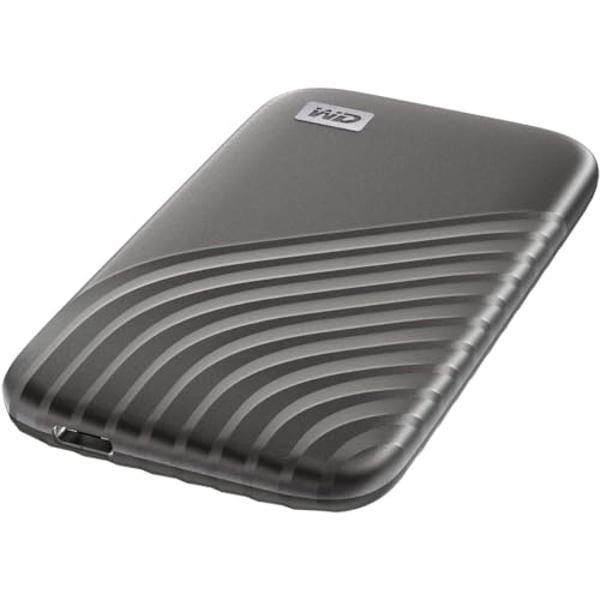 Western Digital 4TB My Passport SSD External Portable Solid State Drive, Grey, Up to 1,050 MB/s, USB 3.2 Gen-2 and USB-C Compatible (USB-A for older systems) – WDBAGF0040BGY-WESN