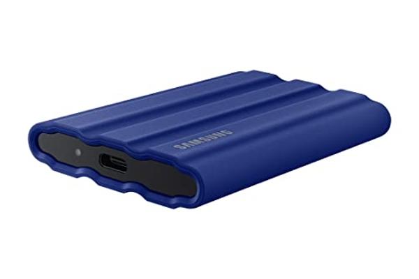SAMSUNG T7 Shield 2TB Portable SSD, USB 3.2 Gen2, Rugged, IP65 Rated, for Photographers, Content Creators and Gaming, External Solid State Drive (MU-PE2T0R/AM, 2022), Blue