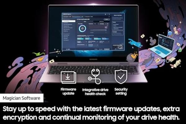 SAMSUNG T9 Portable SSD 2TB, USB 3.2 Gen 2x2 External Solid State Drive, Seq. Read Speeds Up to 2,000MB/s for Gaming, Students and Professionals, MU-PG2T0B/AM, Black