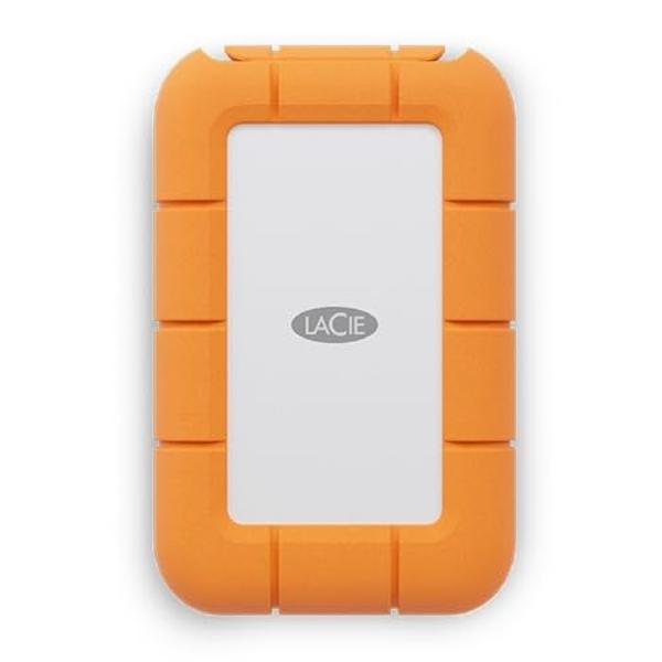 LaCie Rugged Mini Externe SSD 1TB, PC/Mac/iPad/Thunderbolt, 40 Gb/s, 2.000 MB/s, Rescue Services (STMF1000400)