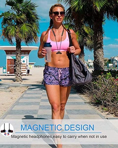 NANAMI Bluetooth Headphones Wireless Earbuds - Sports Magnetic Neckband Wireless Headsets, HiFi Stereo Deep Bass Updated Bluetooth 5.3 Earphones IPX7 Waterproof with Mic for Gym Ru
