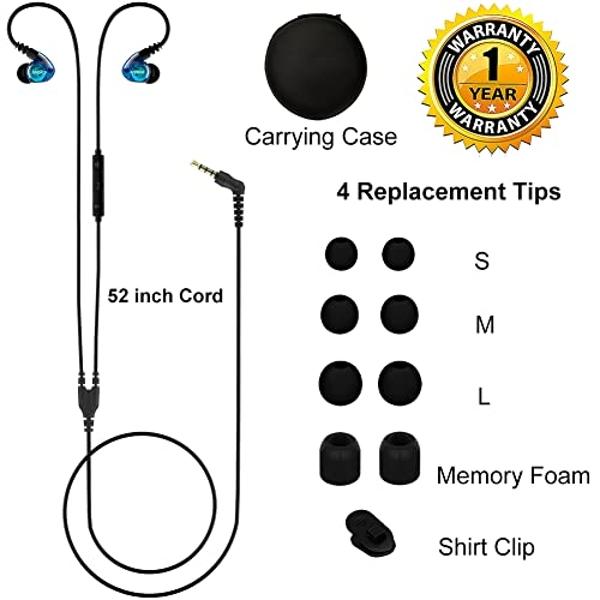 Joysico Wired Over Ear Earbuds for Kids Women Small Ears, Sport in-Ear Headphones Earhook Earphones for Running Exercise Jogging, Ear Buds with Case Microphone and Volume for Cell 
