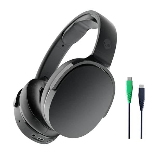 Skullcandy Hesh Evo Wireless Over-Ear Bluetooth Headphones with Charging Cable, Noise Isolating, Up to 36 Hours Battery, Foldable Lightweight Design, Microphone for iPhone Android 