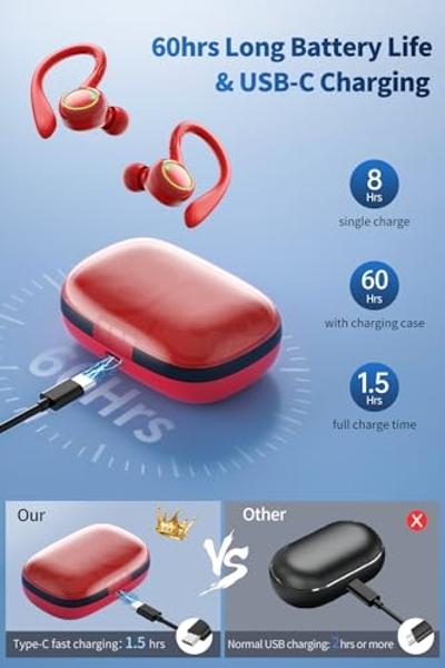 JVC Gumy in Ear Earbud Headphones with Paper Package, Powerful Sound, Comfortable and Secure Fit, Silicone Ear Pieces S/M/L - HAFX7BN (Black)