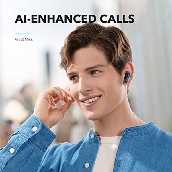 Soundcore by Anker P20i True Wireless Earbuds, 10mm Drivers with Big Bass, Bluetooth 5.3, 30H Long Playtime, Water-Resistant, 2 Mics for AI Clear Calls, 22 Preset EQs, Customizatio