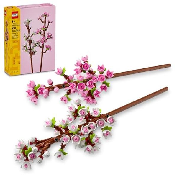 LEGO Cherry Blossom - Building Toy for Kids, Girls & Boys, Ages 8+ - Artificial Cherry Blossom Decor for Home & Display - Gift for Mother's Day - 40725