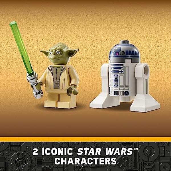 LEGO Star Wars: The Clone Wars Yoda’s Jedi Starfighter 75360 Star Wars Collectible for Kids Featuring Master Yoda Figure with Lightsaber Toy, Birthday Gift for 8 Year Olds or any F