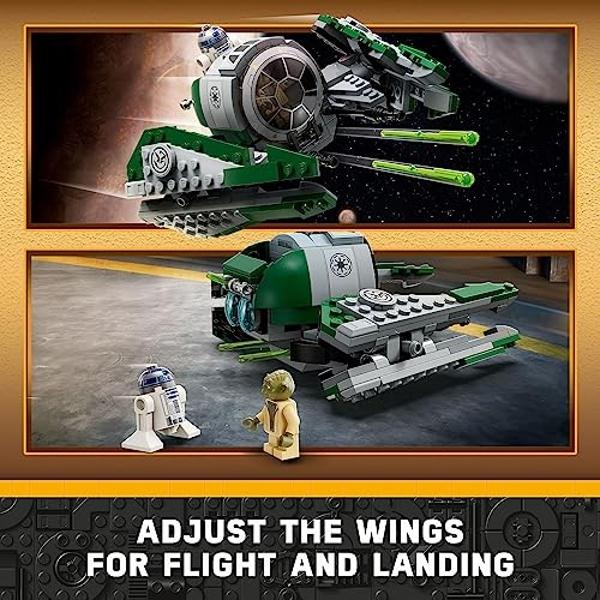 LEGO Star Wars: The Clone Wars Yoda’s Jedi Starfighter 75360 Star Wars Collectible for Kids Featuring Master Yoda Figure with Lightsaber Toy, Birthday Gift for 8 Year Olds or any F