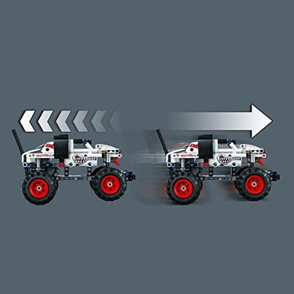 LEGO Technic Monster Jam Monster Mutt Dalmatian, 2in1 Pull Back Racing Toys, Birthday Gift Idea, DIY Building Toy, Monster Truck Toy for Kids, Boys and Girls Ages 7 and Up, 42150
