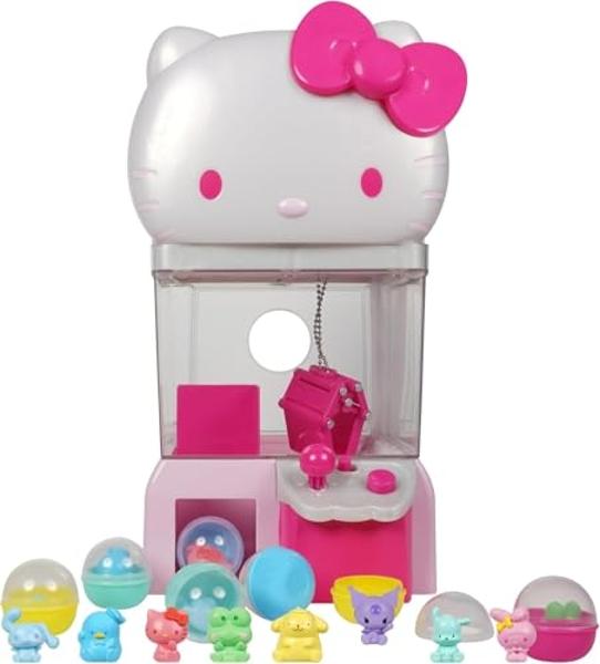 Hello Kitty and Friends, 12” Claw Machine with 8 Collectible Mini Figures - Officially Licensed Sanrio Product from Jazwares (Amazon Exclusive)