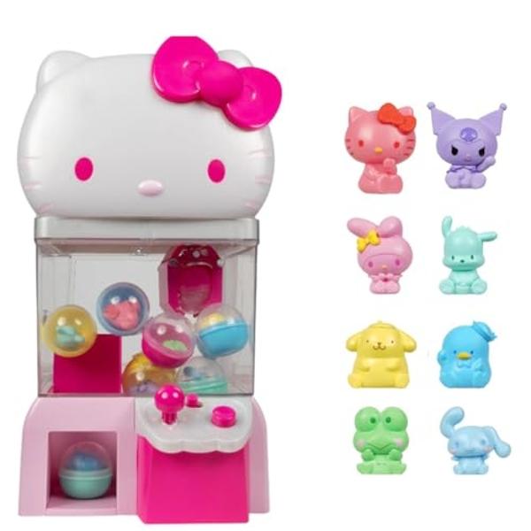 Hello Kitty and Friends, 12” Claw Machine with 8 Collectible Mini Figures - Officially Licensed Sanrio Product from Jazwares (Amazon Exclusive)