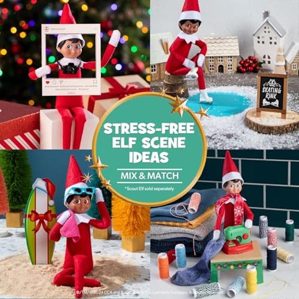 The Elf on the Shelf 24-Day Super Set Official The Elf on the Shelf Ideas for 24 Days of Elf Magic - 80+ Props, MagiFreez Standing Pants and Calendar - for Ages 3 Years and Up Scou