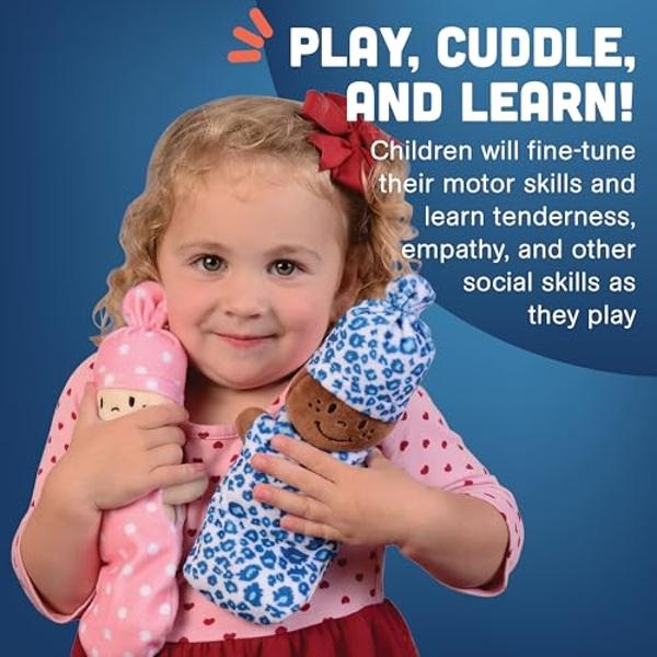 Creative Minds Basket of Babies Soft Baby Dolls, Sensory Toys, Multicultural, Diversity, Inclusion and Social Emotional Learning, Baby Toys for All Ages, Set of 6 Plush Dolls, Mult