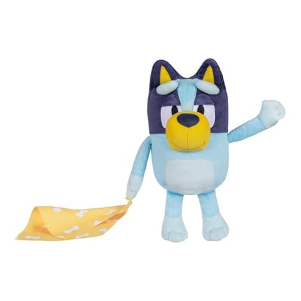 Bluey Sleepy Time 13 Inch Plush with Blanket, Press Tummy to Hear 7 Fun Phrases, Sing Along to The Theme Song, So Soft Made with Deluxe Fabrics and Detailed Stitching | Amazon Excl