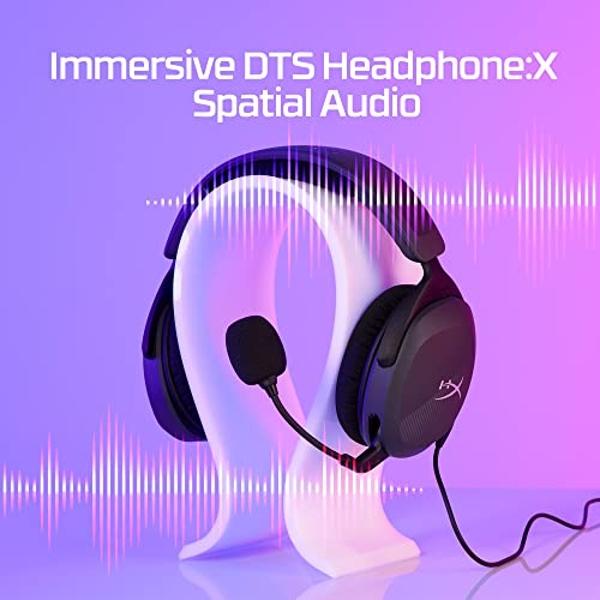 HyperX Cloud Stinger 2 Core – PC Gaming Headset, Lightweight Over-Ear Headset with mic, Swivel-to-Mute mic Function, DTS Headphone:X Spatial Audio, 40mm Drivers,Black