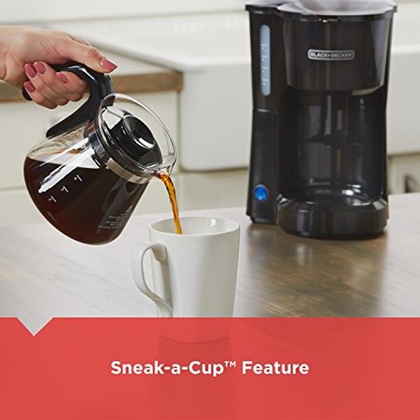 BLACK+DECKER CM0700BZ 4-in-1 5-Cup Coffee Station Coffeemaker, Black