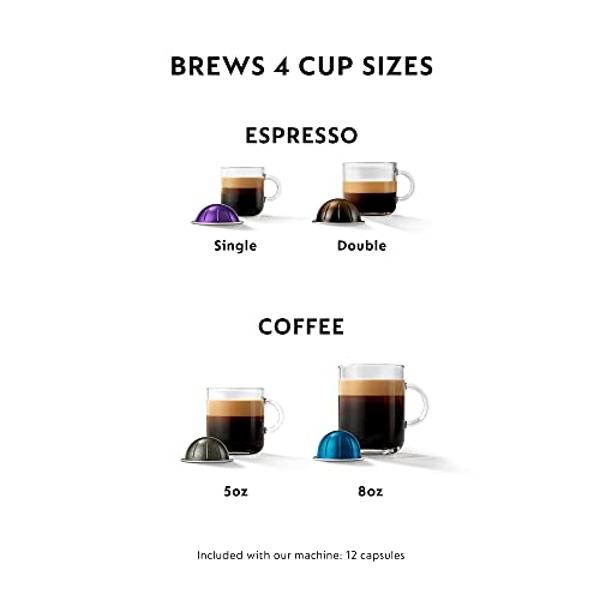 Nespresso Vertuo Plus Coffee and Espresso Maker by De'Longhi, Titan