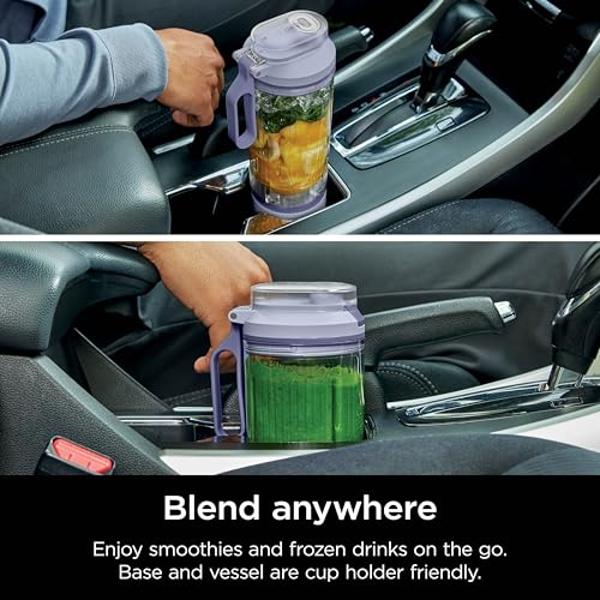 Ninja Blast Max, Portable Blender + Twist & Go, Personal Blender, Ninja Blender, Smoothie, Blend, Ice Crush, 3 Programs, Cordless, 22 oz removable Vessel, Dishwasher Safe, Leakproo