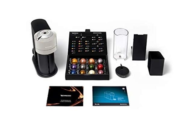 Nespresso Vertuo Next Coffee and Espresso Maker by Breville, with Aeroccino Milk Frother, Light Grey
