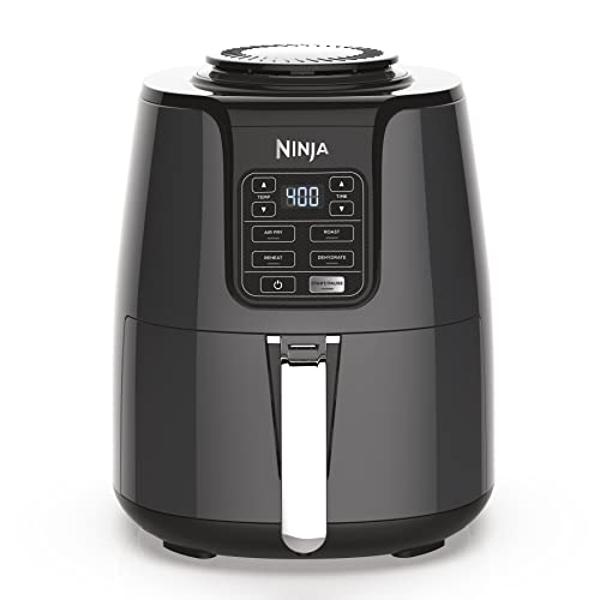 Ninja Air Fryer, Roast, Bake, Air Fry, Roast, Broil, Reheats, & Dehydrates, 4-in-1, Fries, Frozen Food, Veggies, and Juicy Meat, Less Oil, Easy Meals, Healthy Meals, Compact, 4 QT,