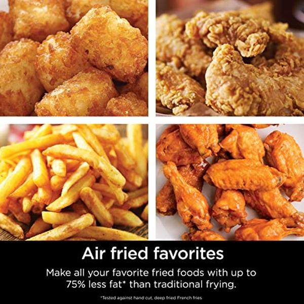Ninja Air Fryer, Roast, Bake, Air Fry, Roast, Broil, Reheats, & Dehydrates, 4-in-1, Fries, Frozen Food, Veggies, and Juicy Meat, Less Oil, Easy Meals, Healthy Meals, Compact, 4 QT,