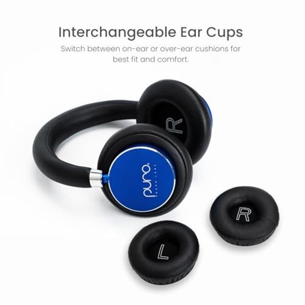 Yoto Wired Headphones – Kids Accessories, Lightweight Adjustable & Foldable Over-Ear Earphones with Travel Bag, Volume-Limiting for Safe Listening & Daisy Chain Feature for Audio S