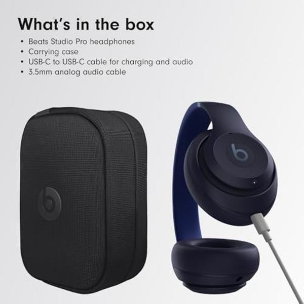 Beats Studio Pro - Wireless Bluetooth Noise Cancelling Headphones - Personalized Spatial Audio, USB-C Lossless Audio, Apple & Android Compatibility, Up to 40 Hours Battery Life - N