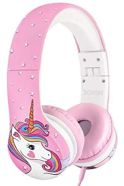 NENOS Kids Headphones for Children and Toddlers - Limited Volume Unicorn Design