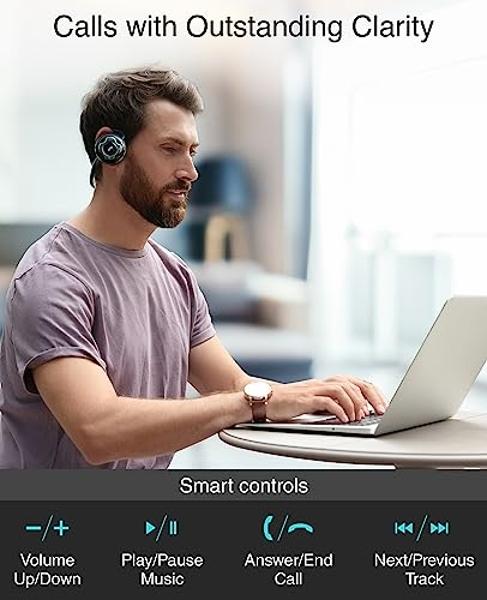 Kinivo BTH220 Bluetooth Stereo Headphone – Supports Wireless Music Streaming and Hands-Free Calling
